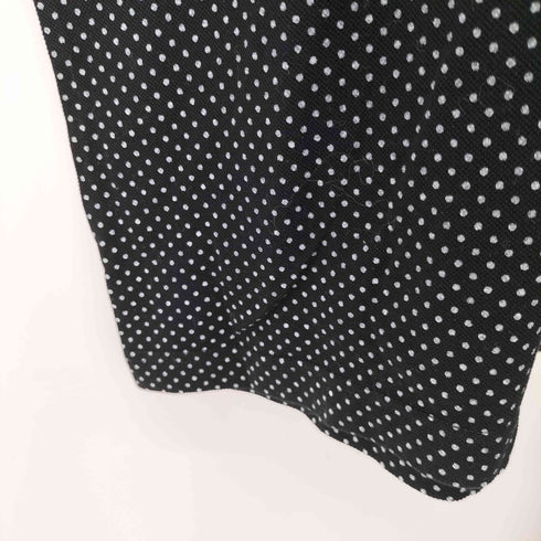 フレッドペリー FRED PERRY ワンポイントロゴ刺繍 S/S ドット柄ポロシャツ レディース import:M