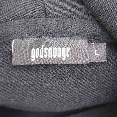 godsavage ロゴフーディ メンズ import:L