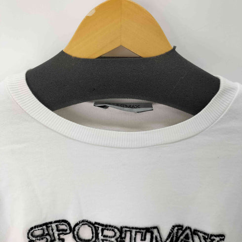 スポーツマックス SPORTMAX フロントロゴクルーネックスウェット レディース import:M