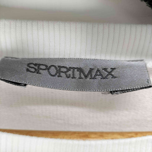 スポーツマックス SPORTMAX フロントロゴクルーネックスウェット レディース import:M