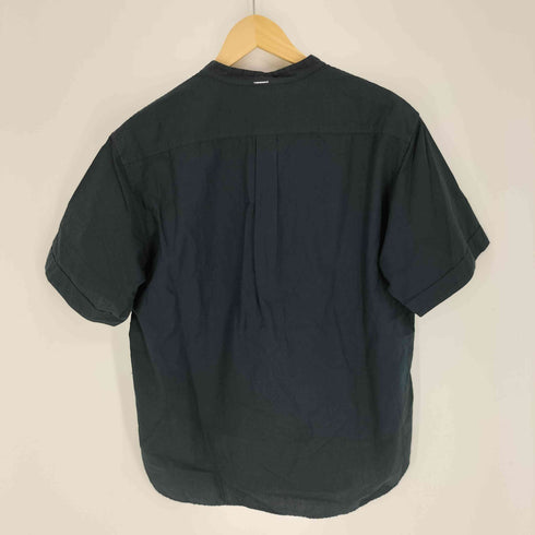 エムエイチエル MHL. 15SS コットン リネン S/S ハーフボタン バンドカラー プルオーバー シャツ メンズ import:L