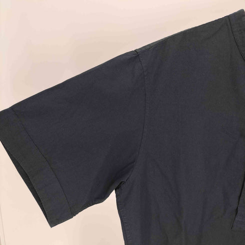 エムエイチエル MHL. 15SS コットン リネン S/S ハーフボタン バンドカラー プルオーバー シャツ メンズ import:L