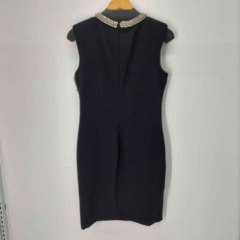BLACK SAKS FIFTH AVENUE ビジューデザインノースリーブワンピース レディース JPN:4