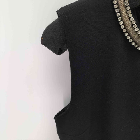 BLACK SAKS FIFTH AVENUE ビジューデザインノースリーブワンピース レディース JPN:4