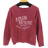 メゾンキツネ MAISON KITSUNE 旧タグ ロゴプリントクルーネックスウェット レディース import:M