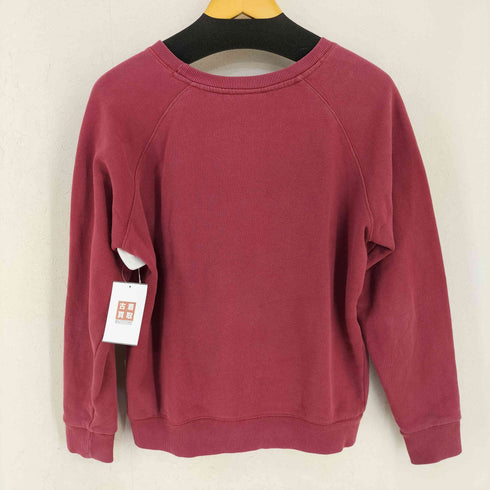 メゾンキツネ MAISON KITSUNE 旧タグ ロゴプリントクルーネックスウェット レディース import:M