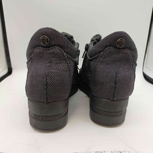 RUCO LINE ARIEL サイドジップ 厚底 ラメ スニーカー レディース