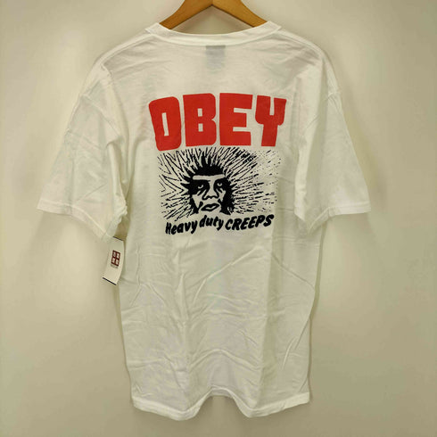 オベイ OBEY パンク プリント S/S Tシャツ メンズ import:M
