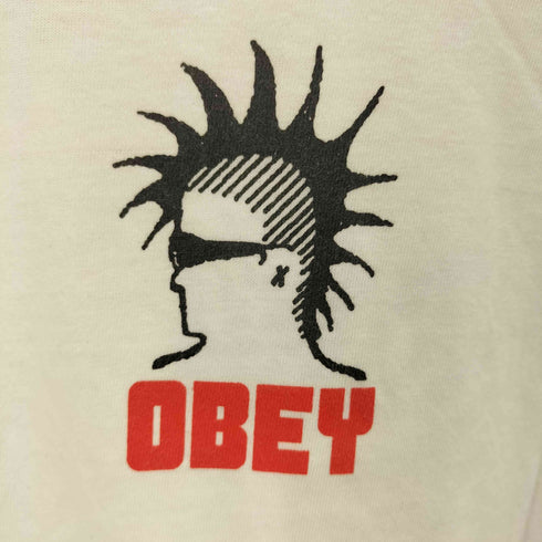 オベイ OBEY パンク プリント S/S Tシャツ メンズ import:M