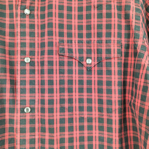 ポロバイラルフローレン Polo by RALPH LAUREN CLASSIC WESTERM チェック L/S ウエスタンシャツ メンズ import:L