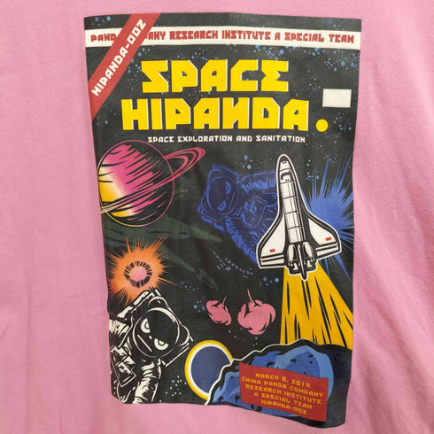 ハイパンダ HIPANDA 宇宙 プリント S/S Tシャツ メンズ import:XL