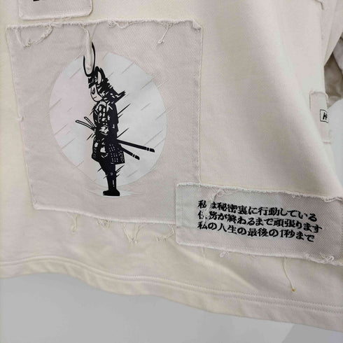 ハイパンダ HIPANDA 夜行 HP パッチ クルーネック スウェット メンズ import:M