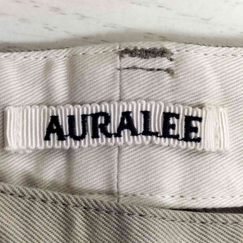 オーラリー AURALEE WASHED FINX CHINO ONE-TUCK PANTS ウォッシュド フィンクス チノ 1タック パンツ メンズ 5