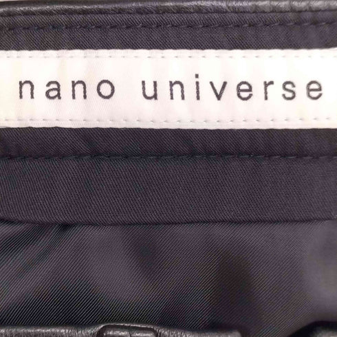 ナノユニバース NANO universe 山羊革 レザー ストレートパンツ メンズ JPN:L