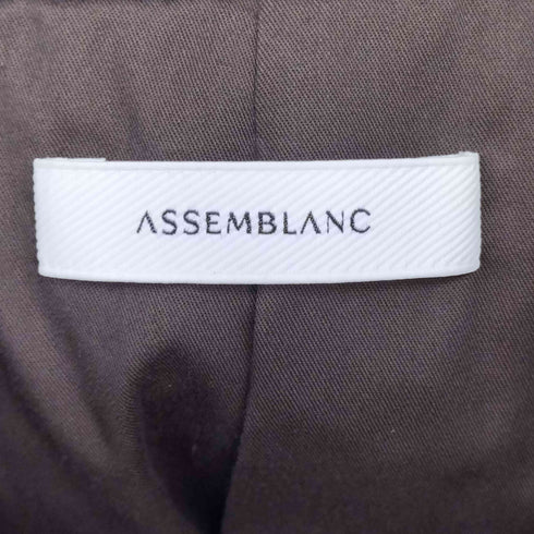 ナノユニバース NANO universe 24AW ASSEMBLANC ラムナッパレザージレ メンズ JPN:M
