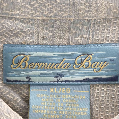 bermuda bay シルクアロハシャツ メンズ import:XL