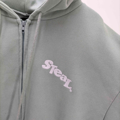 STEAL MEANING ジップアップ パーカー メンズ