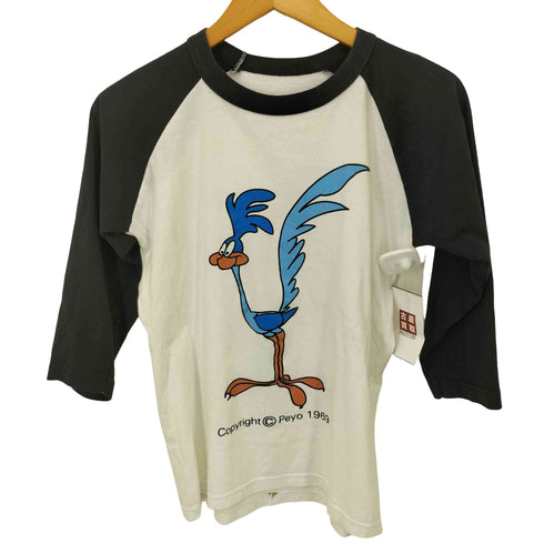 Peyo 1969 キャラクター 両面 プリント ラグラン Tシャツ メンズ