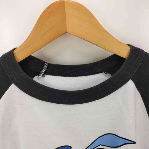 Peyo 1969 キャラクター 両面 プリント ラグラン Tシャツ メンズ