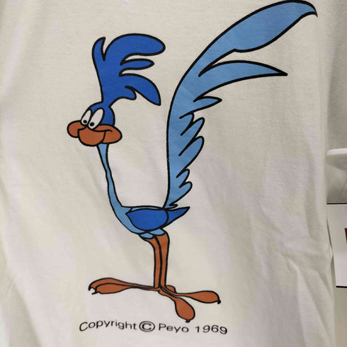 Peyo 1969 キャラクター 両面 プリント ラグラン Tシャツ メンズ