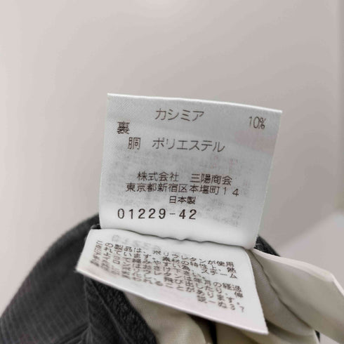 サンヨー SANYO ウール カシミヤ コーデュロイ 2タック パンツ メンズ