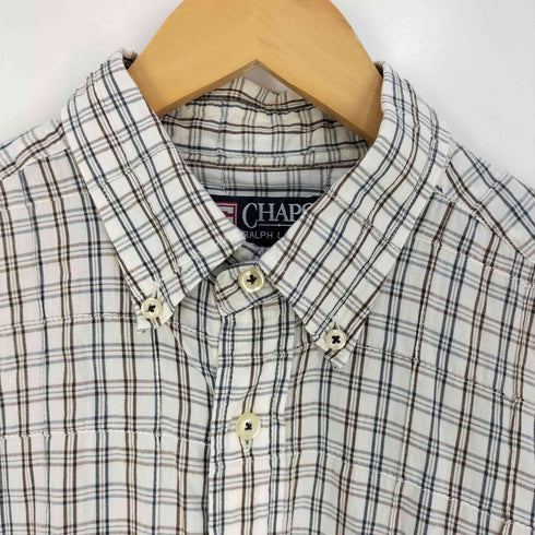 チャップスラルフローレン CHAPS RALPH LAUREN インド綿 チェックステッチ ボタンダウン チェックシャツ メンズ 2L