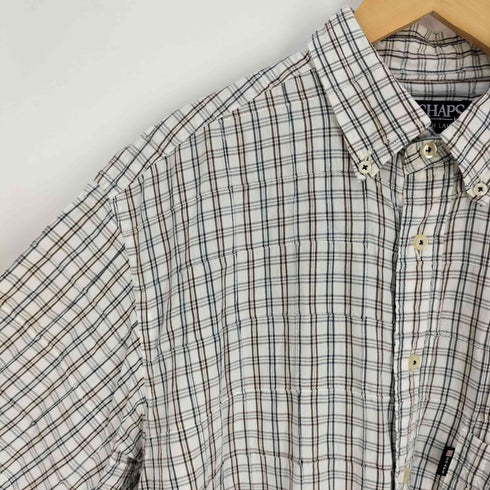 チャップスラルフローレン CHAPS RALPH LAUREN インド綿 チェックステッチ ボタンダウン チェックシャツ メンズ 2L