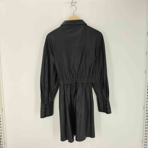 ザラ ZARA FAUX LEATHER BELTED DRESS レディース JPN:L