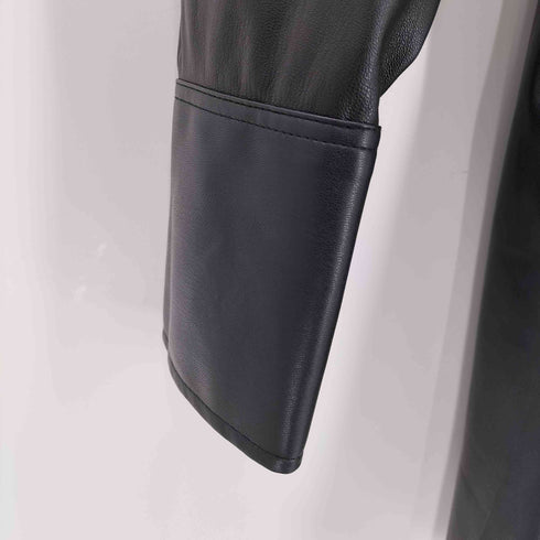 ザラ ZARA FAUX LEATHER BELTED DRESS レディース JPN:L