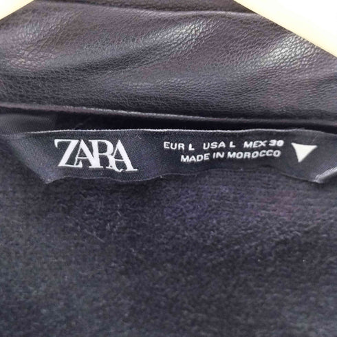 ザラ ZARA FAUX LEATHER BELTED DRESS レディース JPN:L