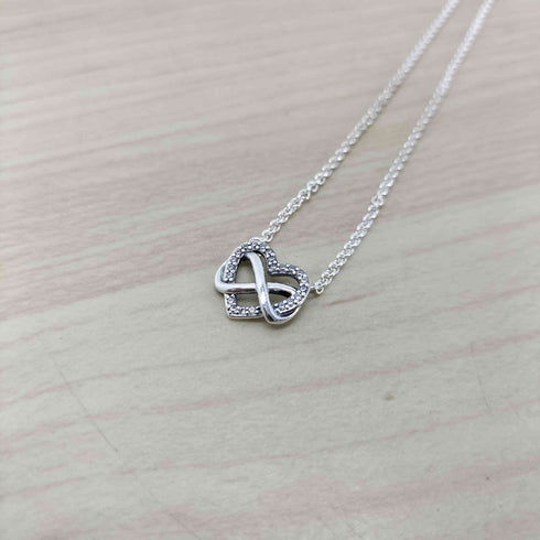 パンドラ PANDORA Sparkling Infinity Heart Collier Necklace レディース