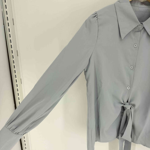 BLUE EAST リボン ボウタイ シャツ ブラウス レディース JPN:1