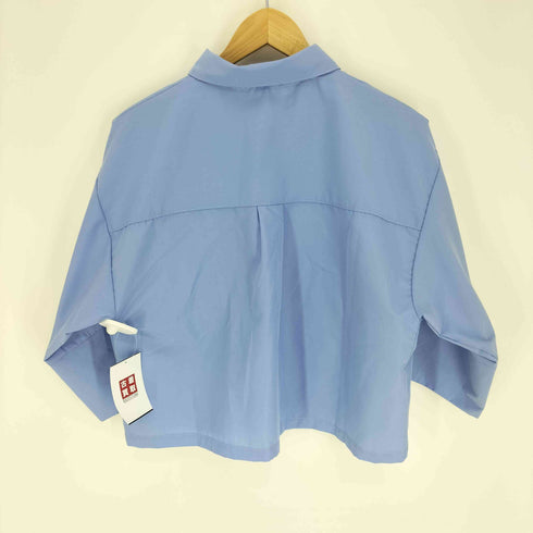 リアン Lian 24SS ポケット付き ショート ブロード シャツ レディース FREE