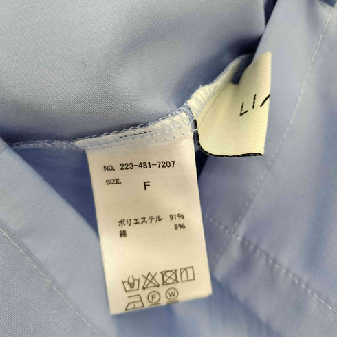 リアン Lian 24SS ポケット付き ショート ブロード シャツ レディース FREE