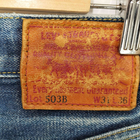 リーバイス Levis 503B ビッグE 赤耳 ボタン裏J22 復刻 ボタンフライデニムパンツ メンズ W31 L36