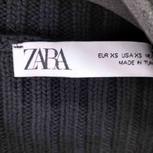 ザラ ZARA RIPPED CROPPED KNIT SWEATER レディース import:XS