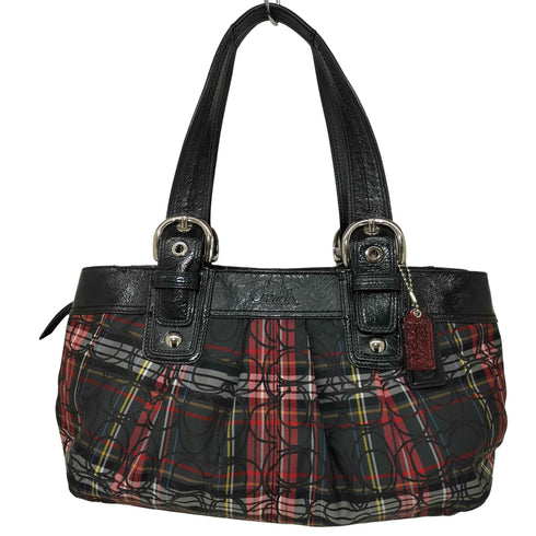 コーチ COACH タータンチェック ソーホー トートバッグ レディース