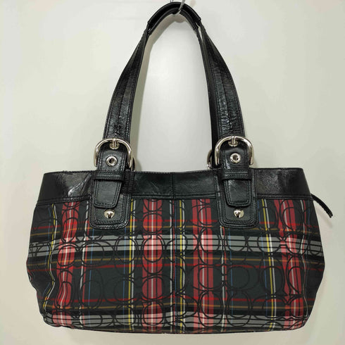 コーチ COACH タータンチェック ソーホー トートバッグ レディース
