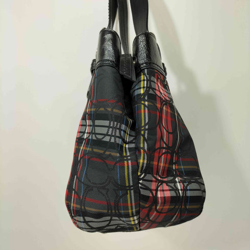 コーチ COACH タータンチェック ソーホー トートバッグ レディース