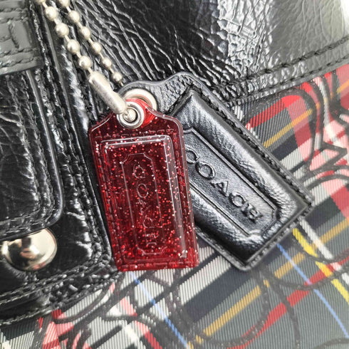 コーチ COACH タータンチェック ソーホー トートバッグ レディース