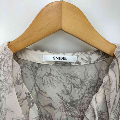 スナイデル snidel 22AW フリル プリーツ プリント ワンピース レディース JPN:0