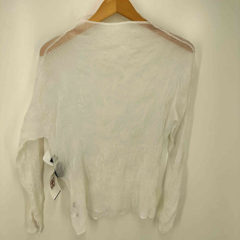 イッセイミヤケ ISSEY MIYAKE 波 プリーツ タートルネック カットソー レディース JPN:2