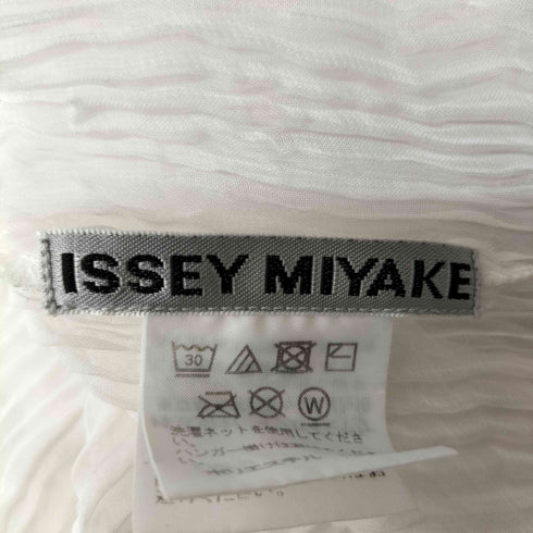 イッセイミヤケ ISSEY MIYAKE 波 プリーツ タートルネック カットソー レディース JPN:2