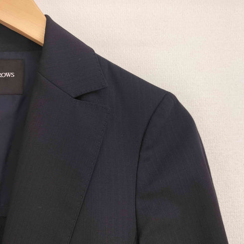 ユナイテッドアローズ UNITED ARROWS ウールギャバ シャドーストライプ 1Bテーラードジャケット レディース 36