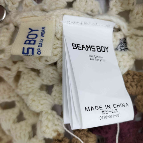 ビームスボーイ BEAMS BOY ハンドクロッシェタンクトップ レディース FREE