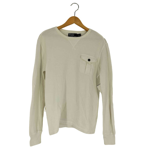 ポロバイラルフローレン Polo by RALPH LAUREN 前V ポケット サーマル ロングスリーブTシャツ メンズ import:XS