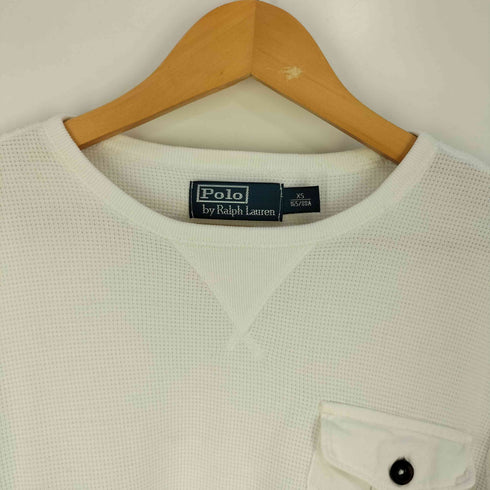 ポロバイラルフローレン Polo by RALPH LAUREN 前V ポケット サーマル ロングスリーブTシャツ メンズ import:XS
