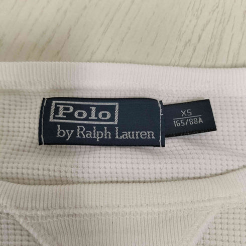 ポロバイラルフローレン Polo by RALPH LAUREN 前V ポケット サーマル ロングスリーブTシャツ メンズ import:XS