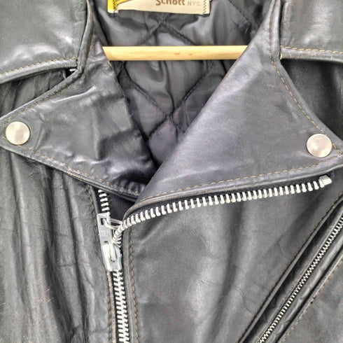パーフェクトバイショット Perfecto by Schott USA製 カウレザーライダースジャケット メンズ JPN:42