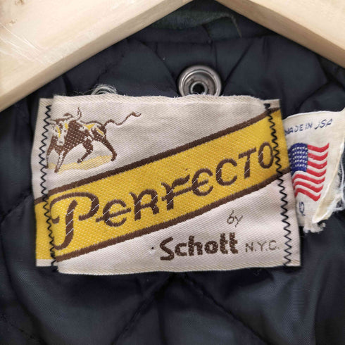 パーフェクトバイショット Perfecto by Schott USA製 カウレザーライダースジャケット メンズ JPN:42